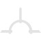Ekena Millwork Ericson Architectural Grade PVC Gable Bracket, 108"W x 67 1/2"H x 2"D x 6"F, 15/12 Pitch GBP108X68X0206ERI00 - alternate 5